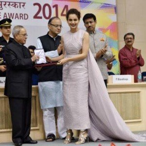 Kangana Ranaut Collects Best Actress Award